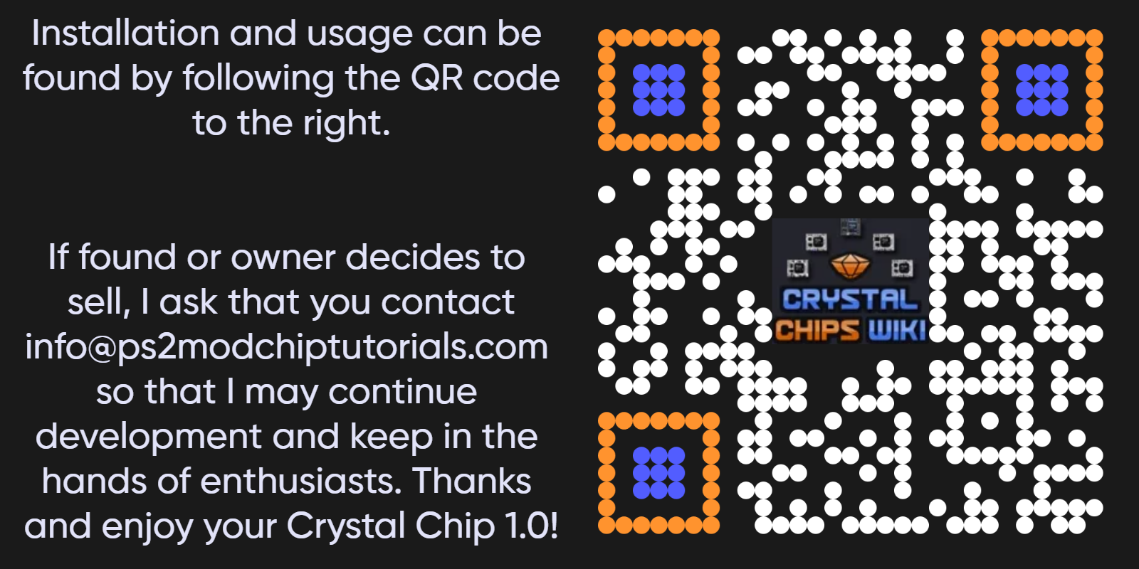 Crystal Chip QR Code